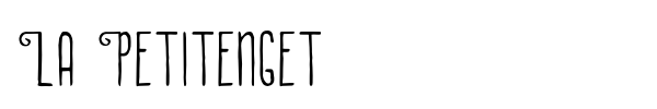 La Petitenget font preview